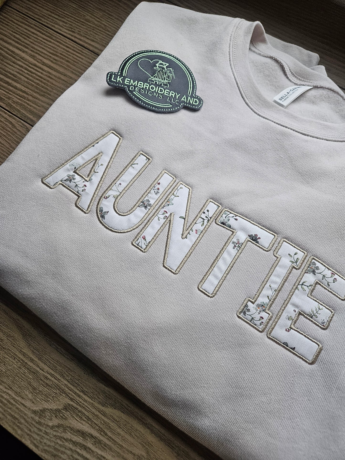 Embroidered Mama Onesie Applique Keepsake Sweatshirt Crewneck