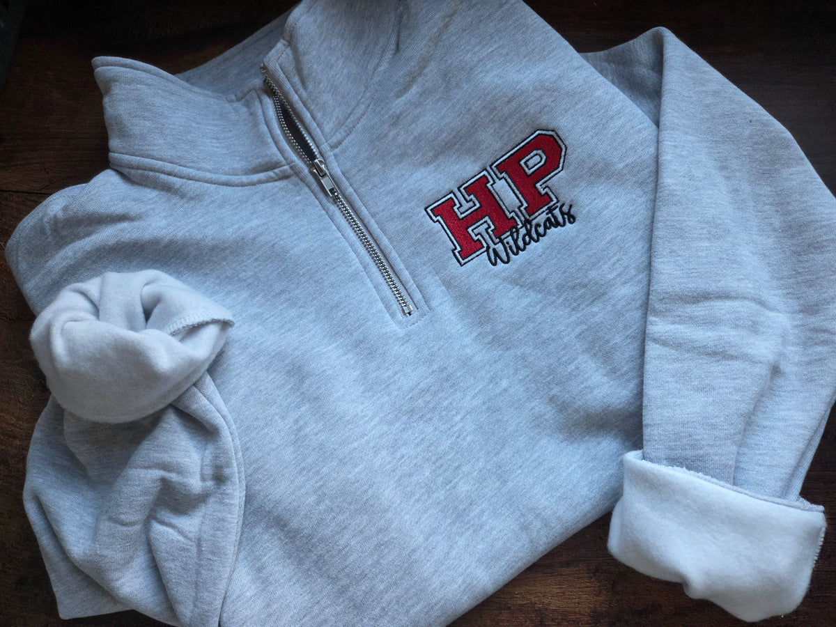 HP Wildcats Quarter zip School Pride