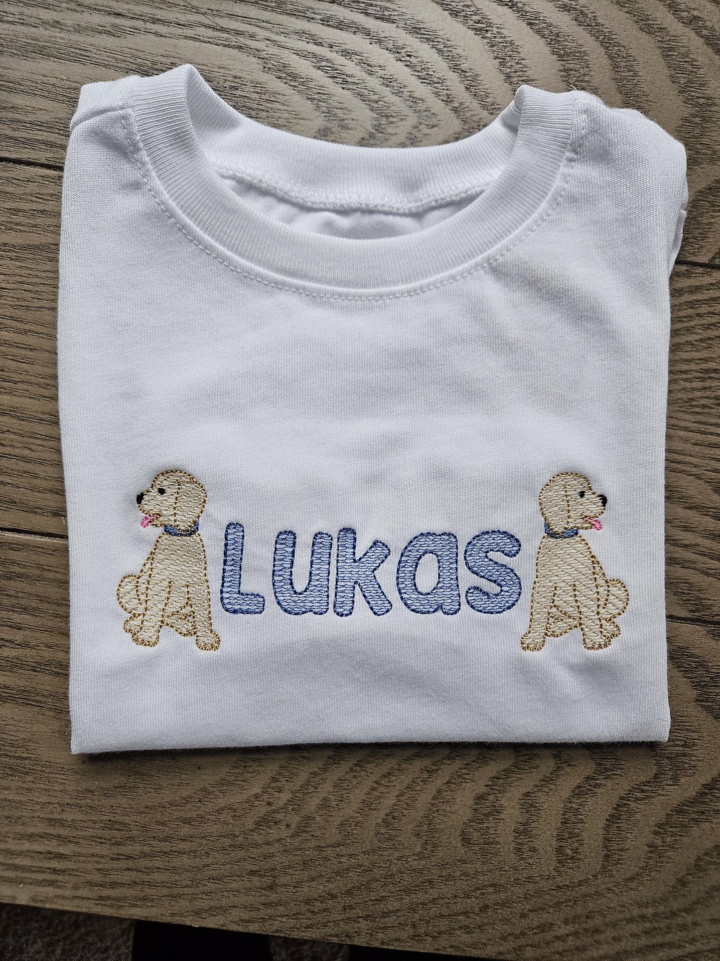 Puppy Personalized Embroidered TShirt