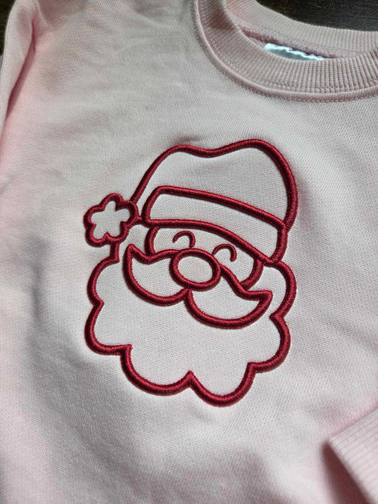 Christmas 3D Puff Santa Baby Bubble Romper