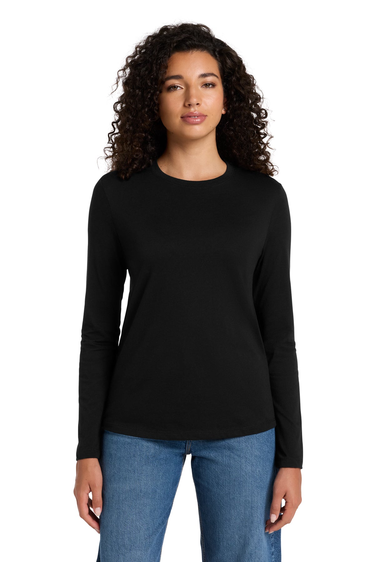 Custom Women's Long Sleeve T-shirt with Left Chest Logo