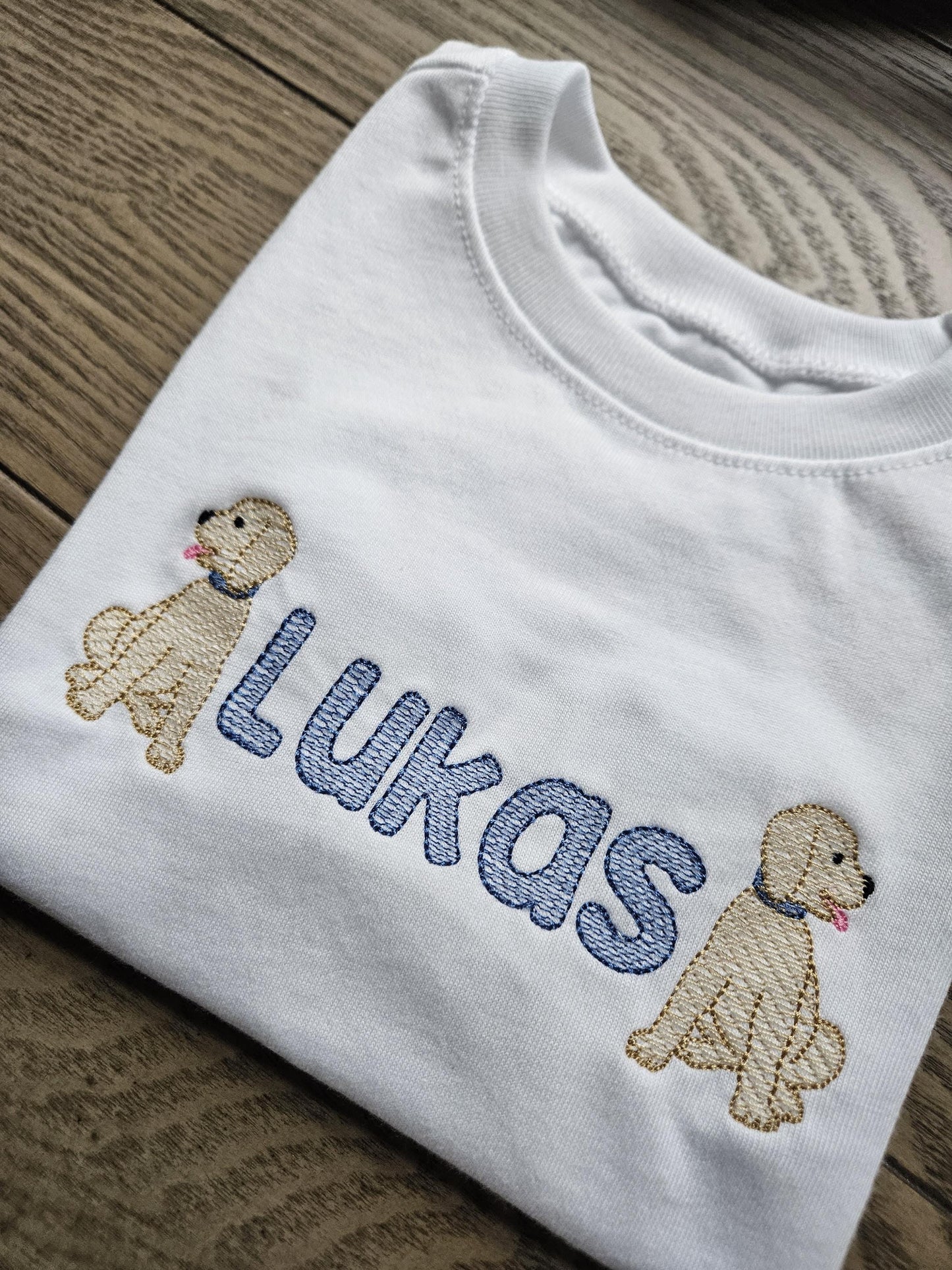 Puppy Personalized Embroidered TShirt