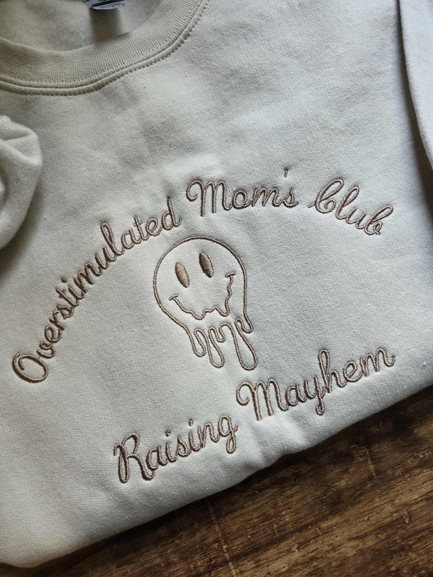 DIGITAL FILE Overstimulated Moms Club Embroidery File - Machine Embroidery - Digital Download