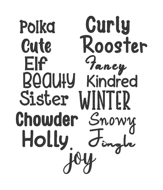 Christmas Bag Tag - Simple Ivory Tags