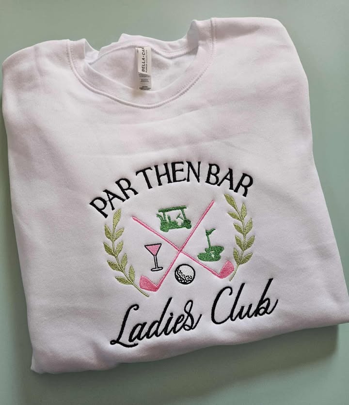 DIGITAL FILE Par Then Bar Embroidery File - Machine Embroidery - Digital Download
