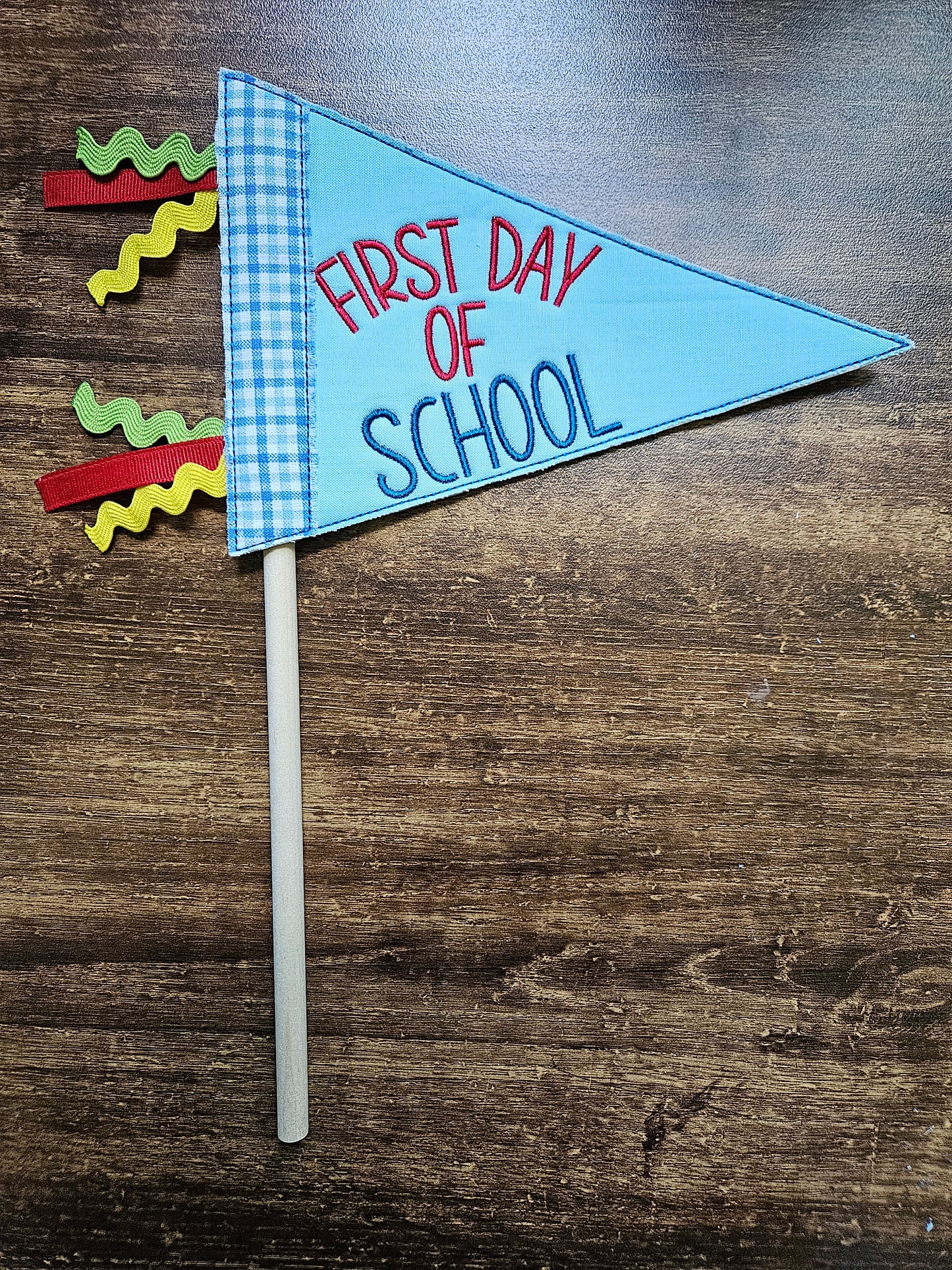 First Day of School Penant Flag