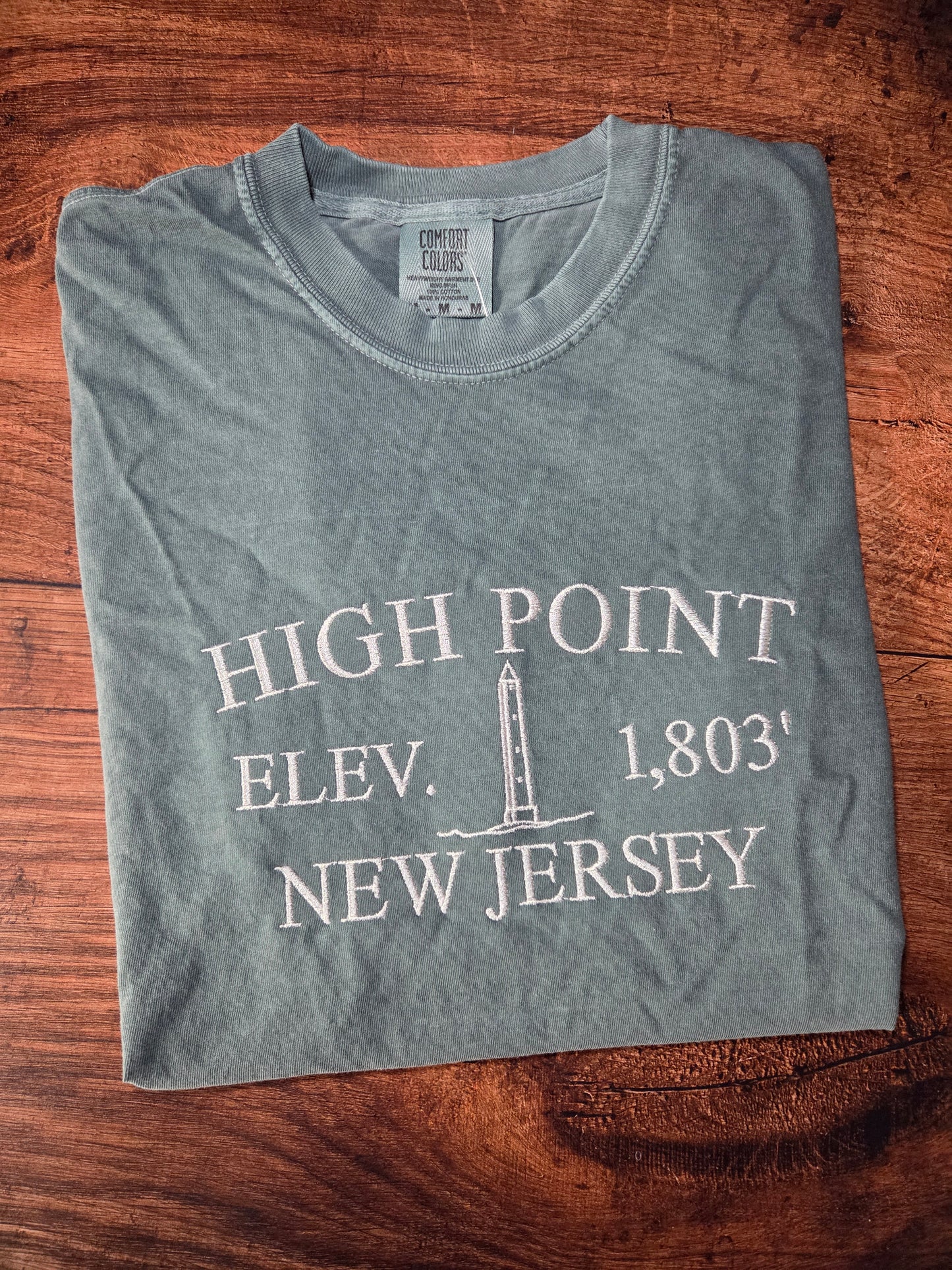 High Point Monument Shirt -Embroidery Tee - Comfort Colors Shirt