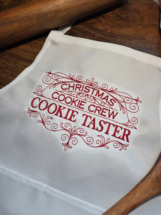 Kids Christmas Cookie Crew Cookie Taster Apron