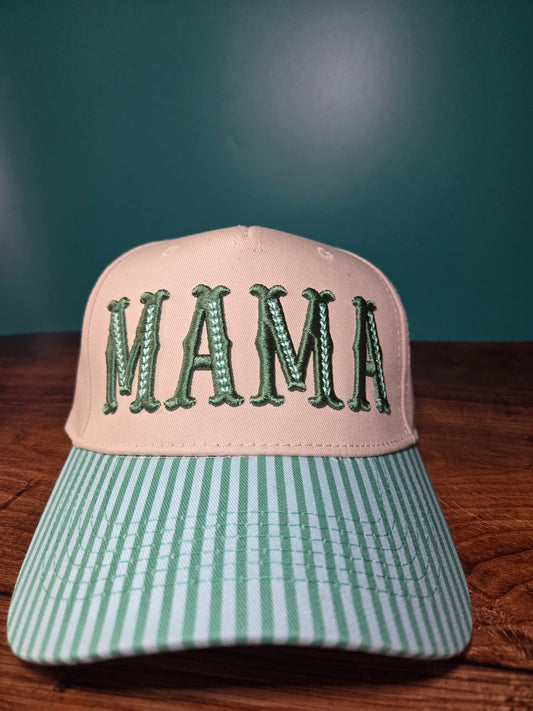 MAMA 3D Puff Embroidered Canvas Hat