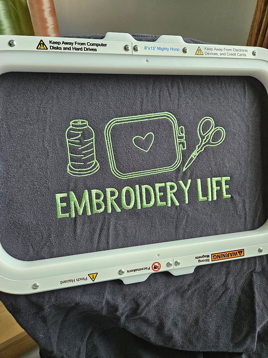 Embroidery Life Embroidered TShirt - Comfort Colors