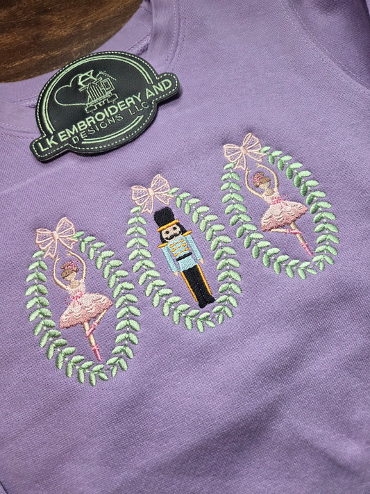 Christmas Nutcracker & Ballerina Toddler Crewneck