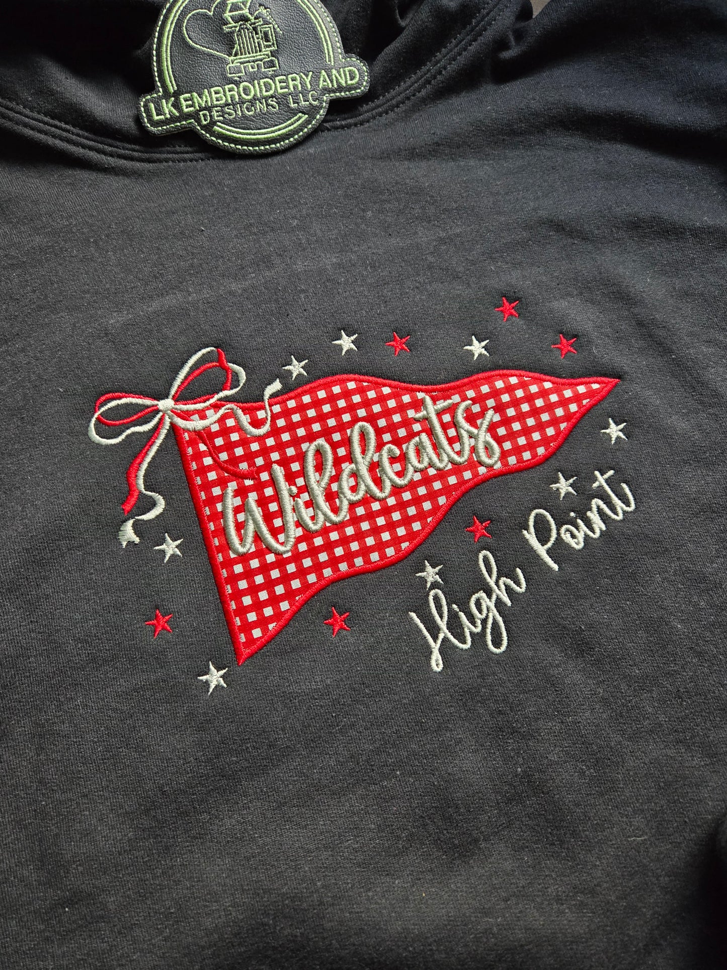 Custom School Pride Flag Pennant Hoodie