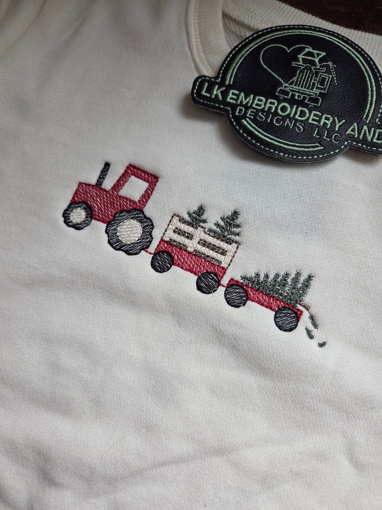 Christmas Tractor Toddler Crewneck