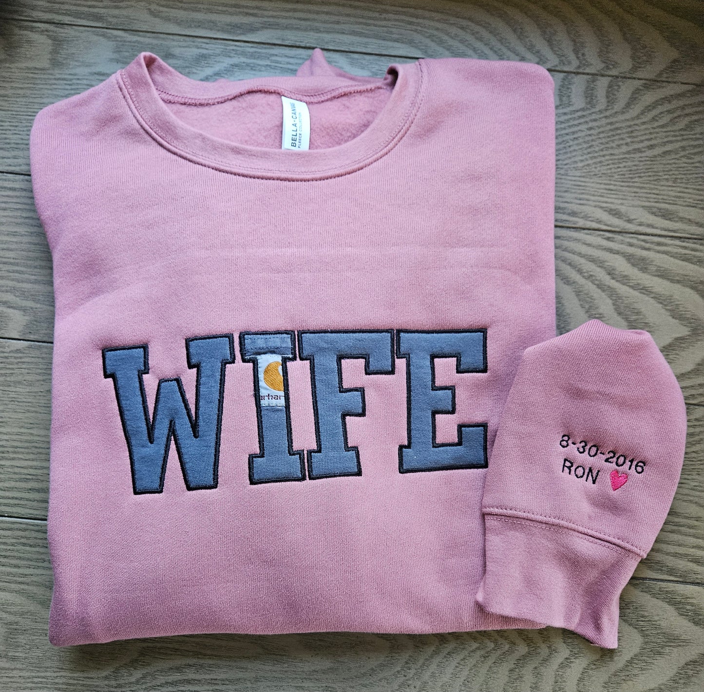 Embroidered Mama Onesie Applique Keepsake Sweatshirt Crewneck