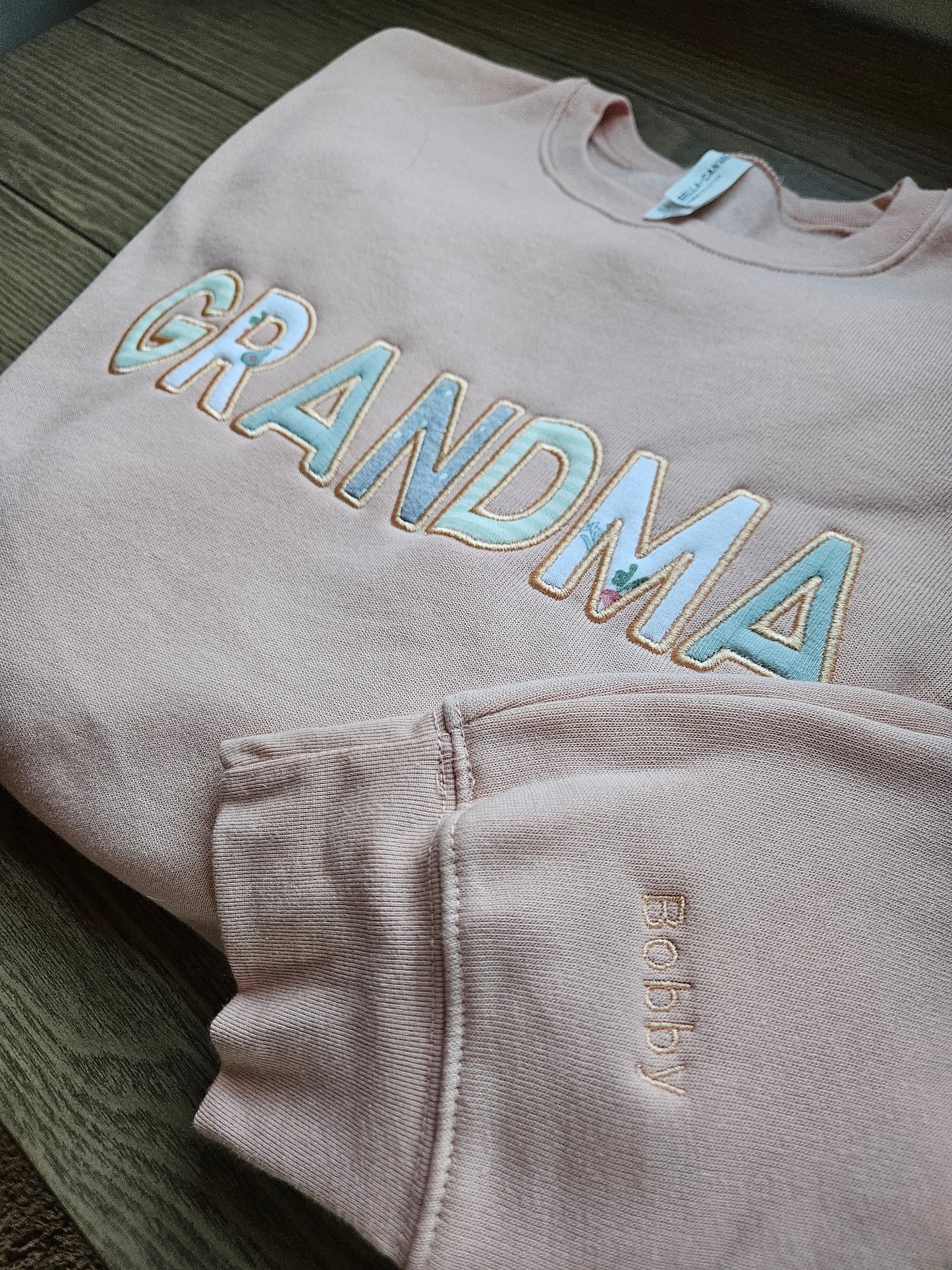 Embroidered Mama Onesie Applique Keepsake Sweatshirt Crewneck