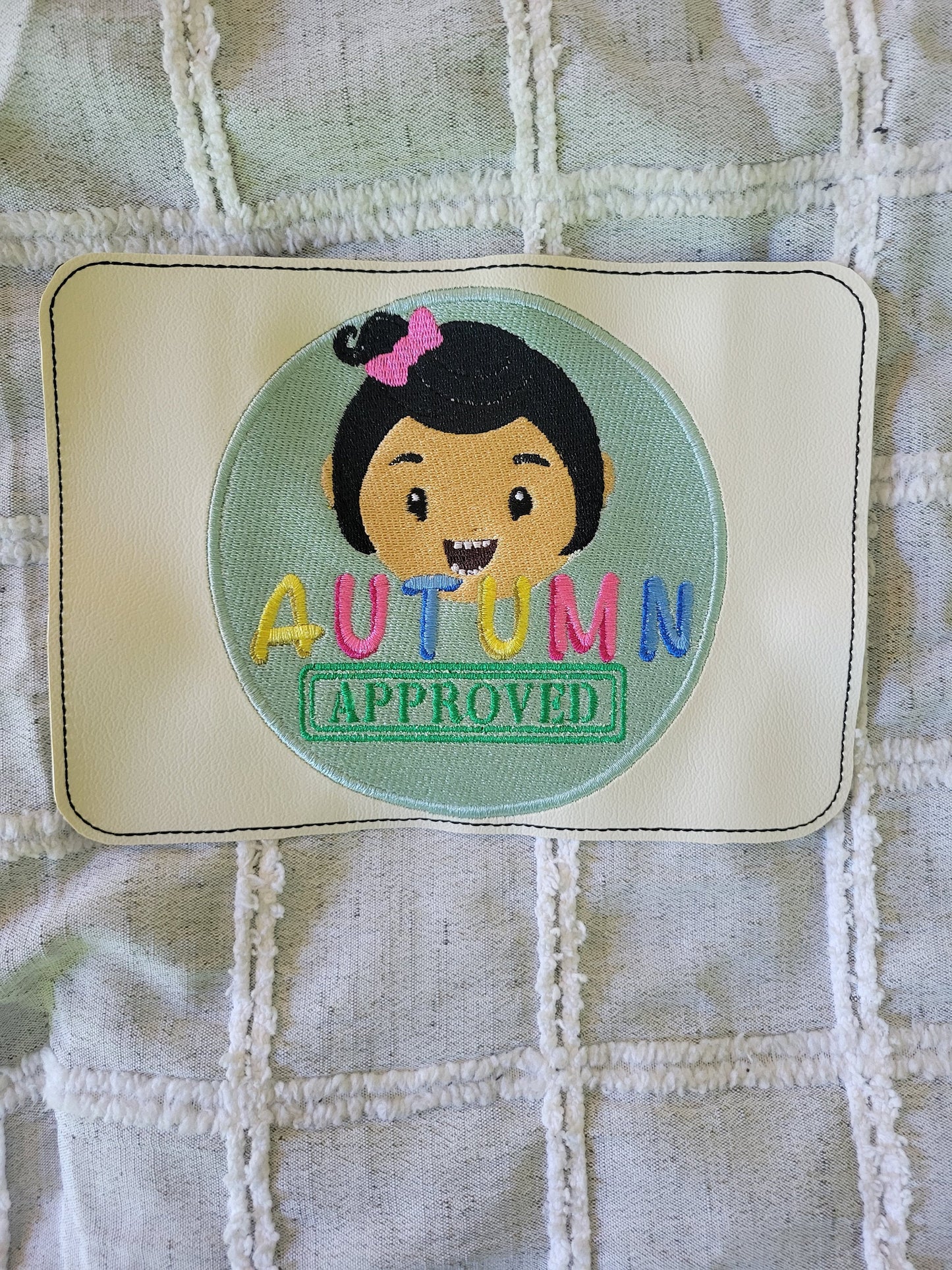 COMPLEX CUSTOM Embroidered Faux Leather Marine Vinyl Wonderfold Wagon Patch Custom W4 W2 Keenz Rainbow Baby Wagonsfold