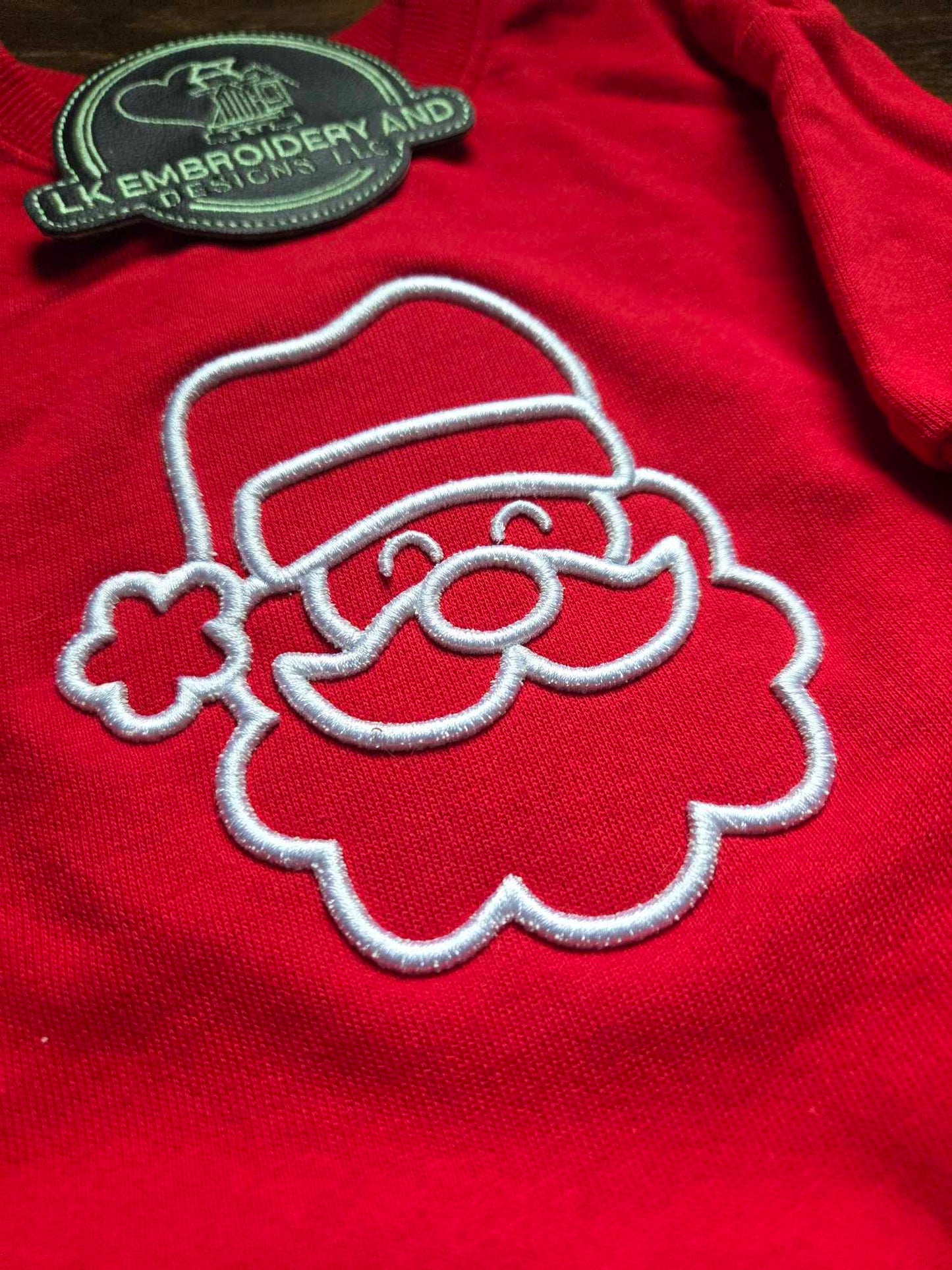 Christmas 3D Puff Santa Baby Bubble Romper