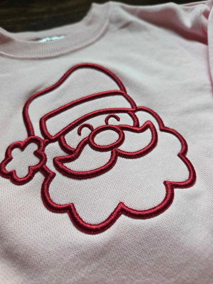 Christmas 3D Puff Santa Baby Bubble Romper
