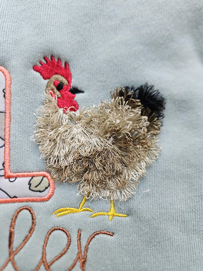 Local Egg Dealer Embroidered Crewneck Sweatshirt