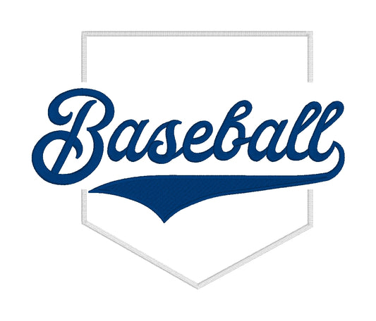 DIGITAL FILE Baseball  -  Machine Embroidery - Digital Download
