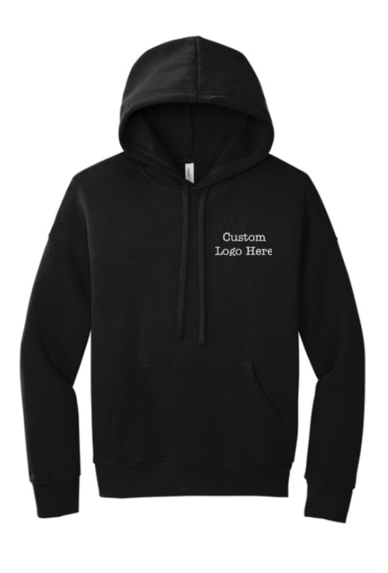 Custom Hooded Sweatshirt with Left Chest Logo