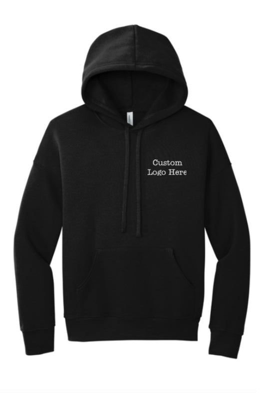 Custom Hooded Sweatshirt with Left Chest Logo