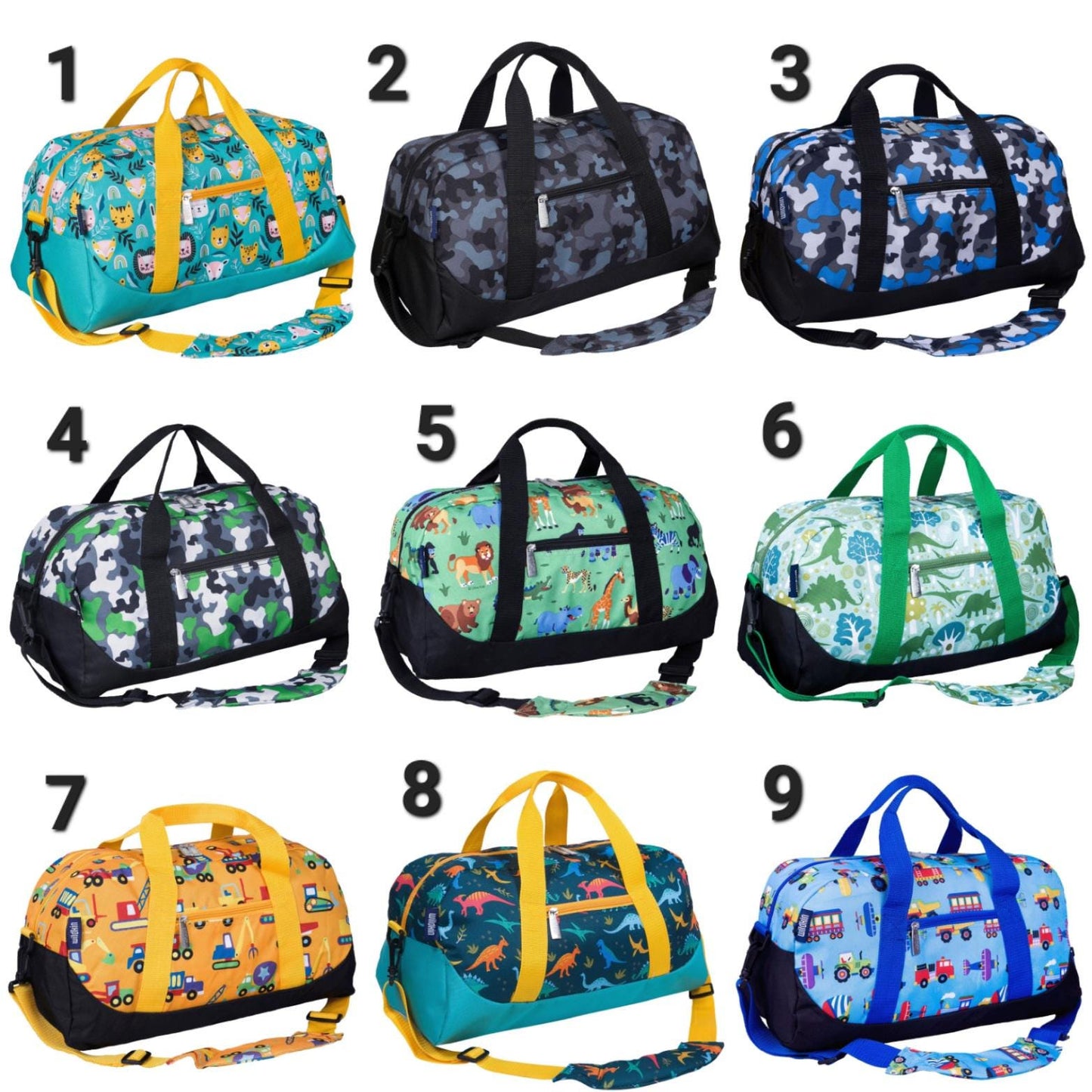 Personalized Kids Embroidered Overnight Dufflebag