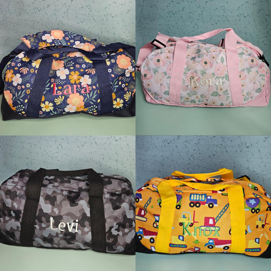 Personalized Kids Embroidered Overnight Dufflebag