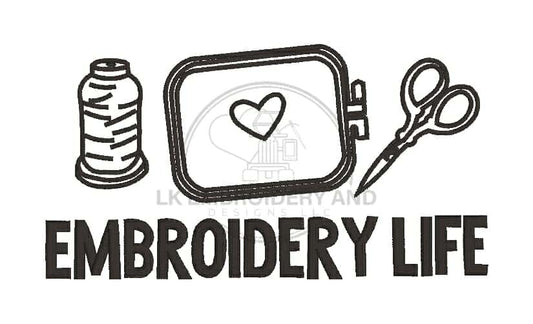 DIGITAL DOWNLOAD Embroidery File Embroidery Life