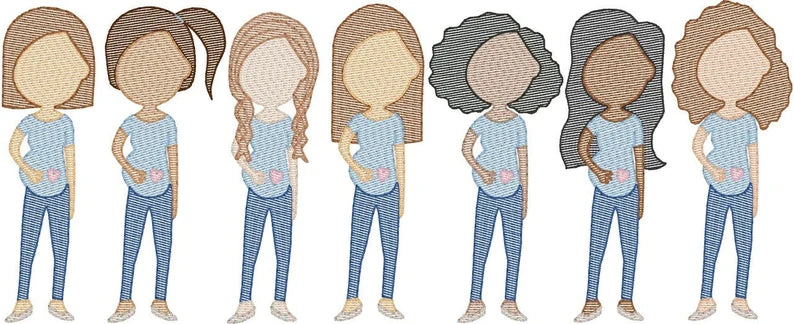 Custom Embroidered Family Christmas Ornaments | Personalized Family Christmas Ornaments