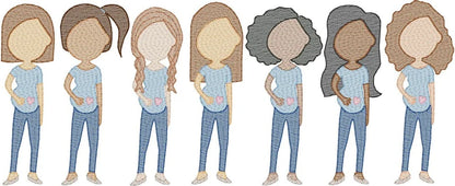 Custom Embroidered Family Christmas Ornaments | Personalized Family Christmas Ornaments