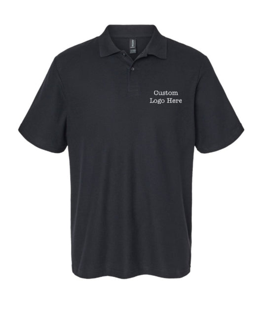 Custom Gildan Unisex Polo with Left Chest Logo
