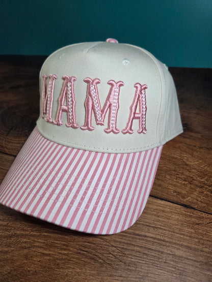 MAMA 3D Puff Embroidered Canvas Hat