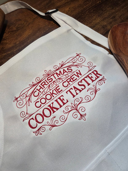 Kids Christmas Cookie Crew Cookie Taster Apron