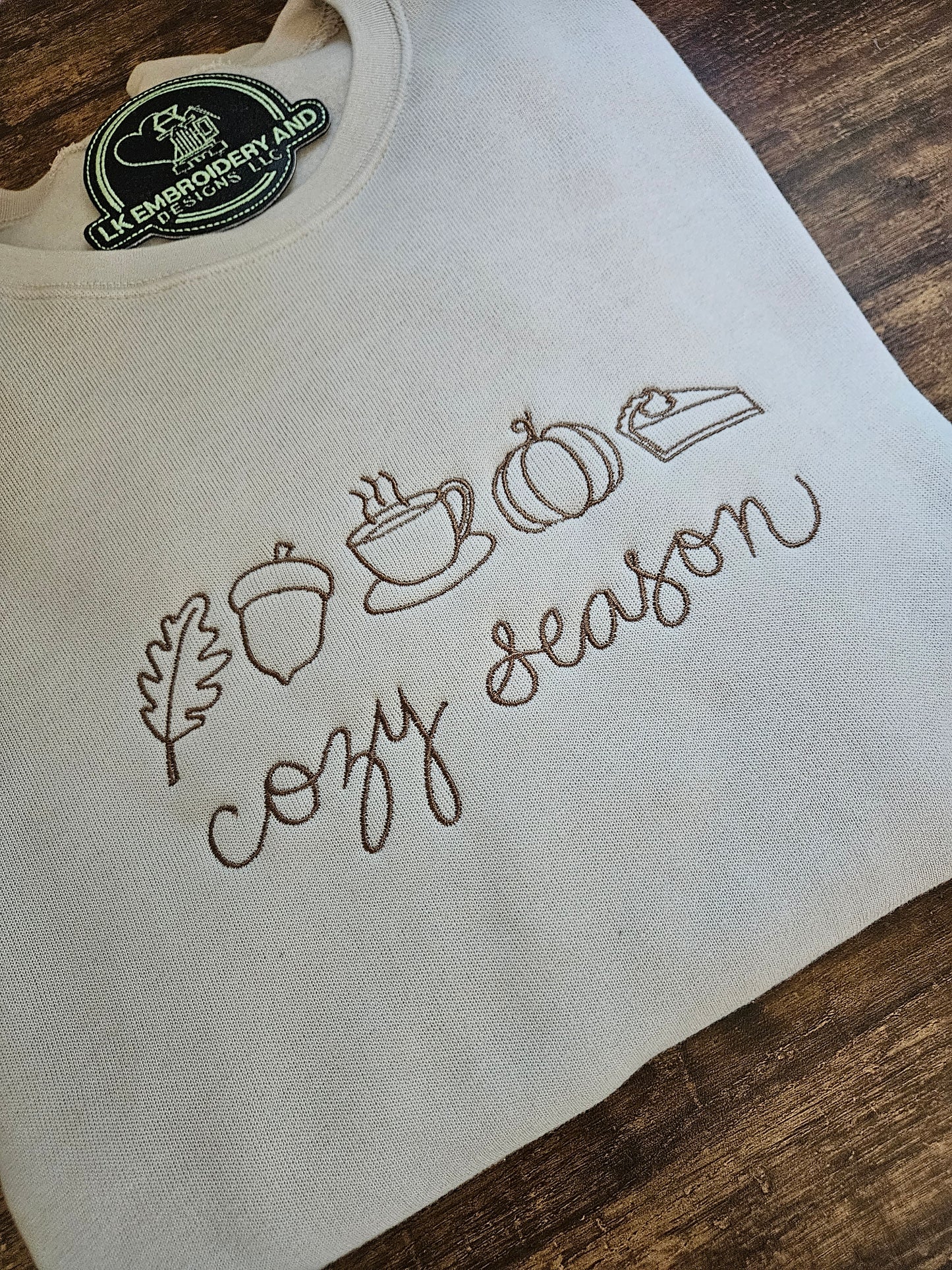 Cozy Season Embroidered Sweatshirt - Bella Canvas