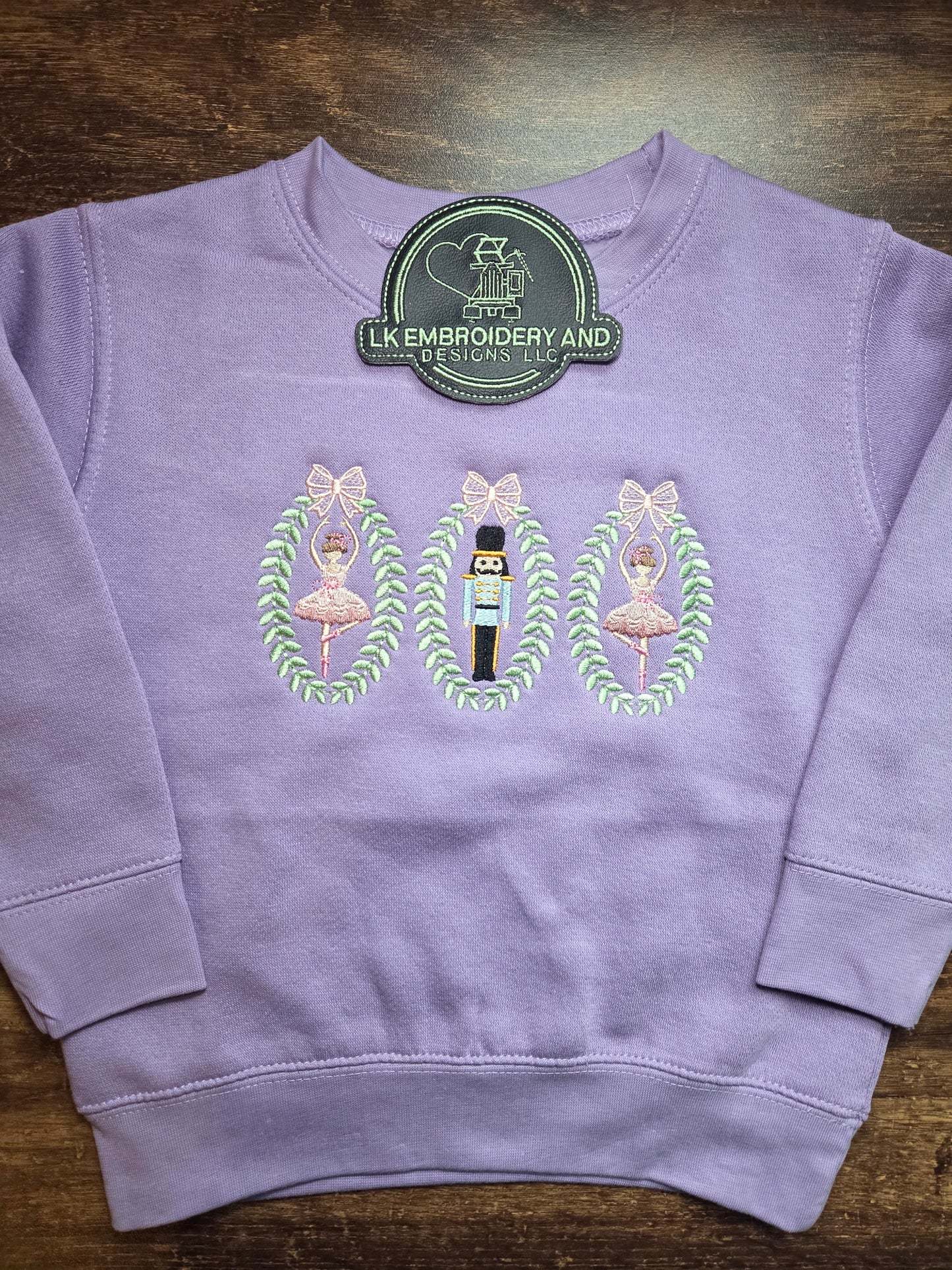Christmas Nutcracker & Ballerina Toddler Crewneck