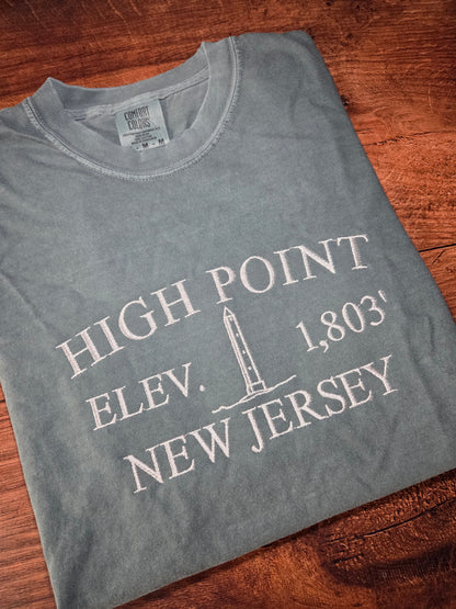 High Point Monument Shirt -Embroidery Tee - Comfort Colors Shirt
