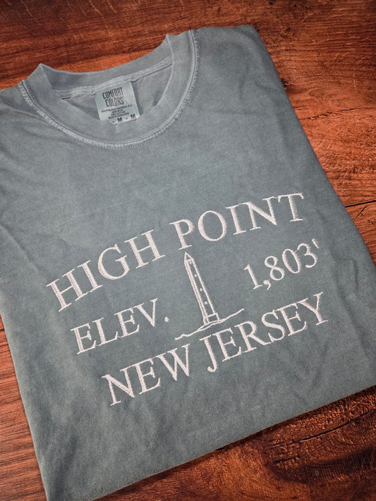High Point Monument Shirt -Embroidery Tee - Comfort Colors Shirt