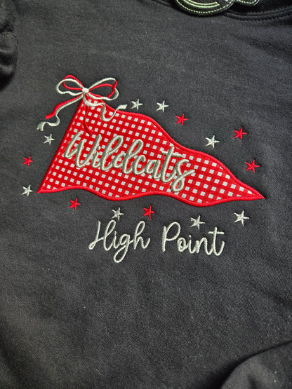 Custom School Pride Flag Pennant Hoodie