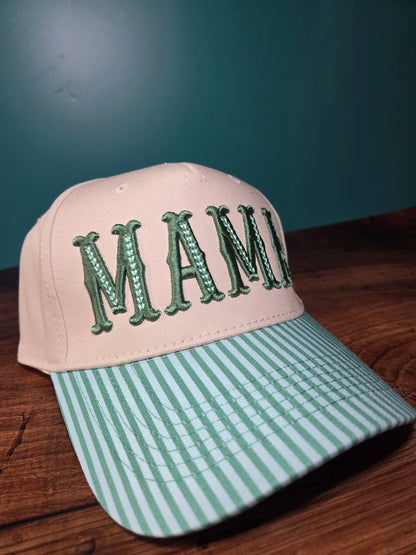 MAMA 3D Puff Embroidered Canvas Hat