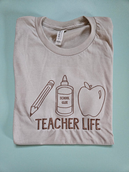 DIGITAL DOWNLOAD Embroidery File Teacher Life