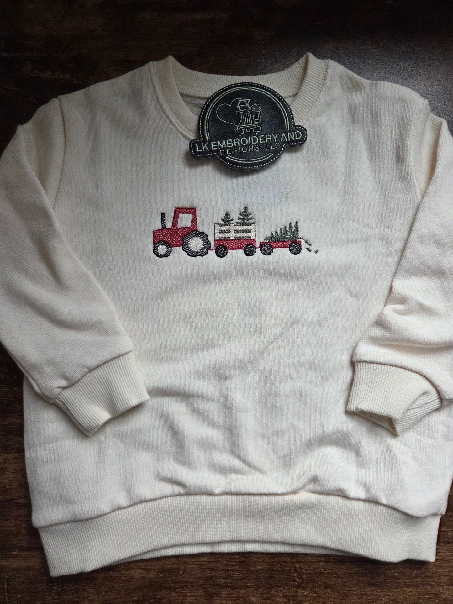 Christmas Tractor Toddler Crewneck