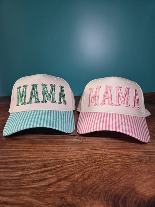 MAMA 3D Puff Embroidered Canvas Hat