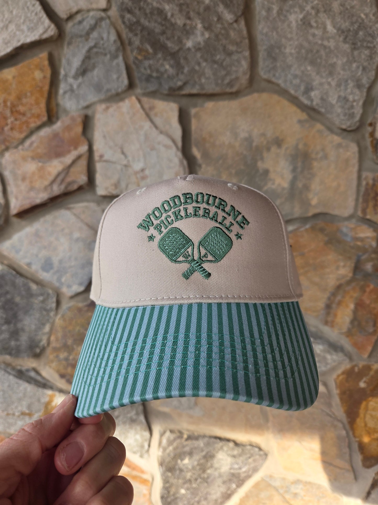 Woodbourne Pickleball Embroidered Canvas Hat