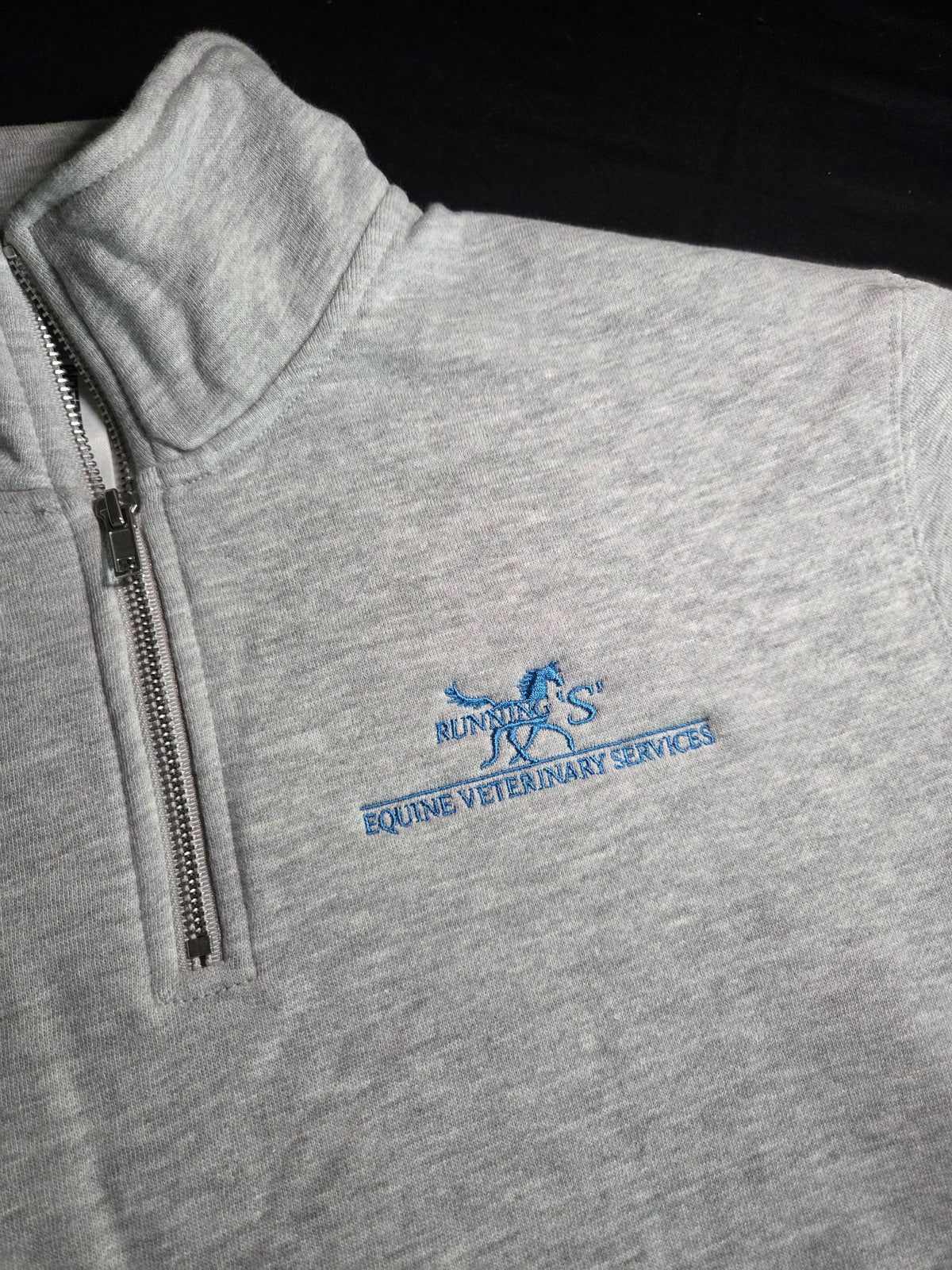 Custom Quarter zip with Left Chest Logo