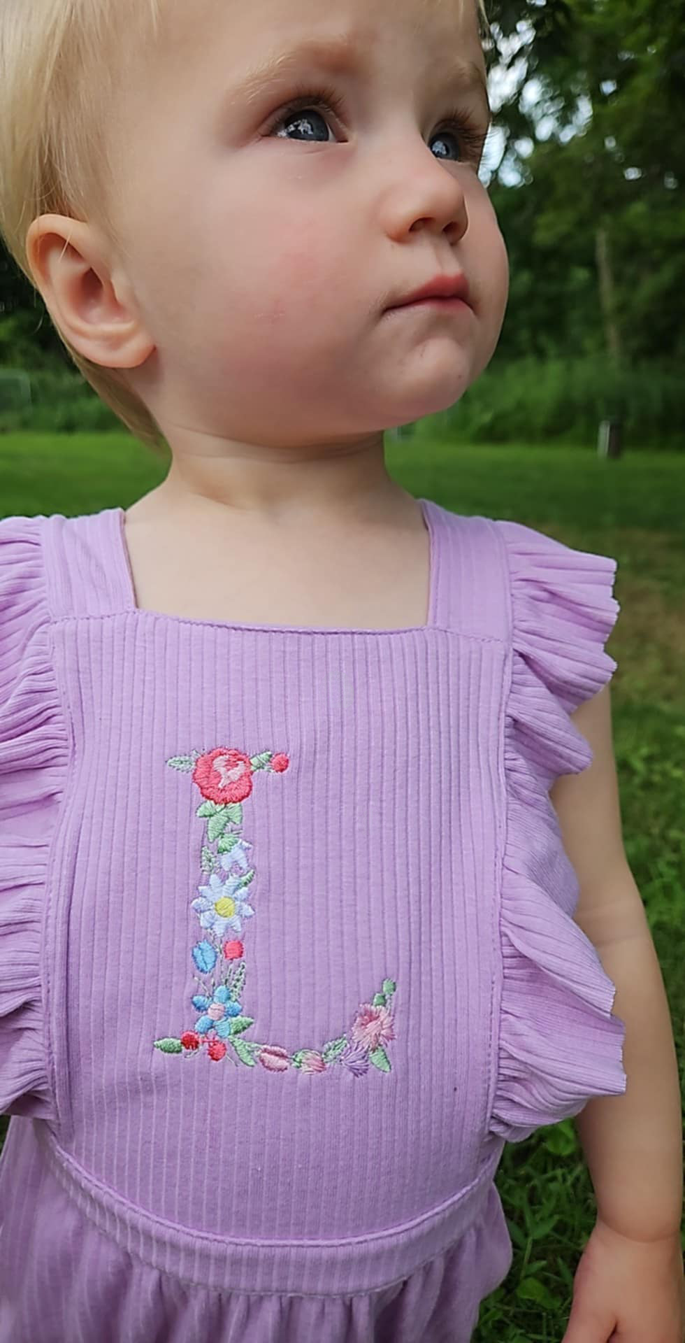 Floral Letter Romper