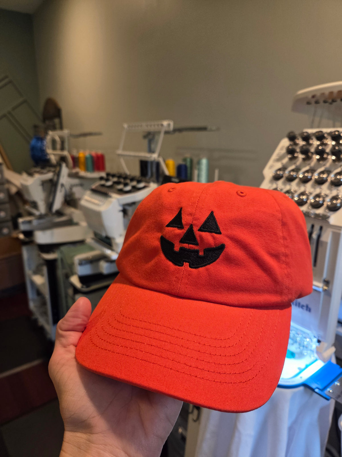 Jack O'lantern Embroidered Hat