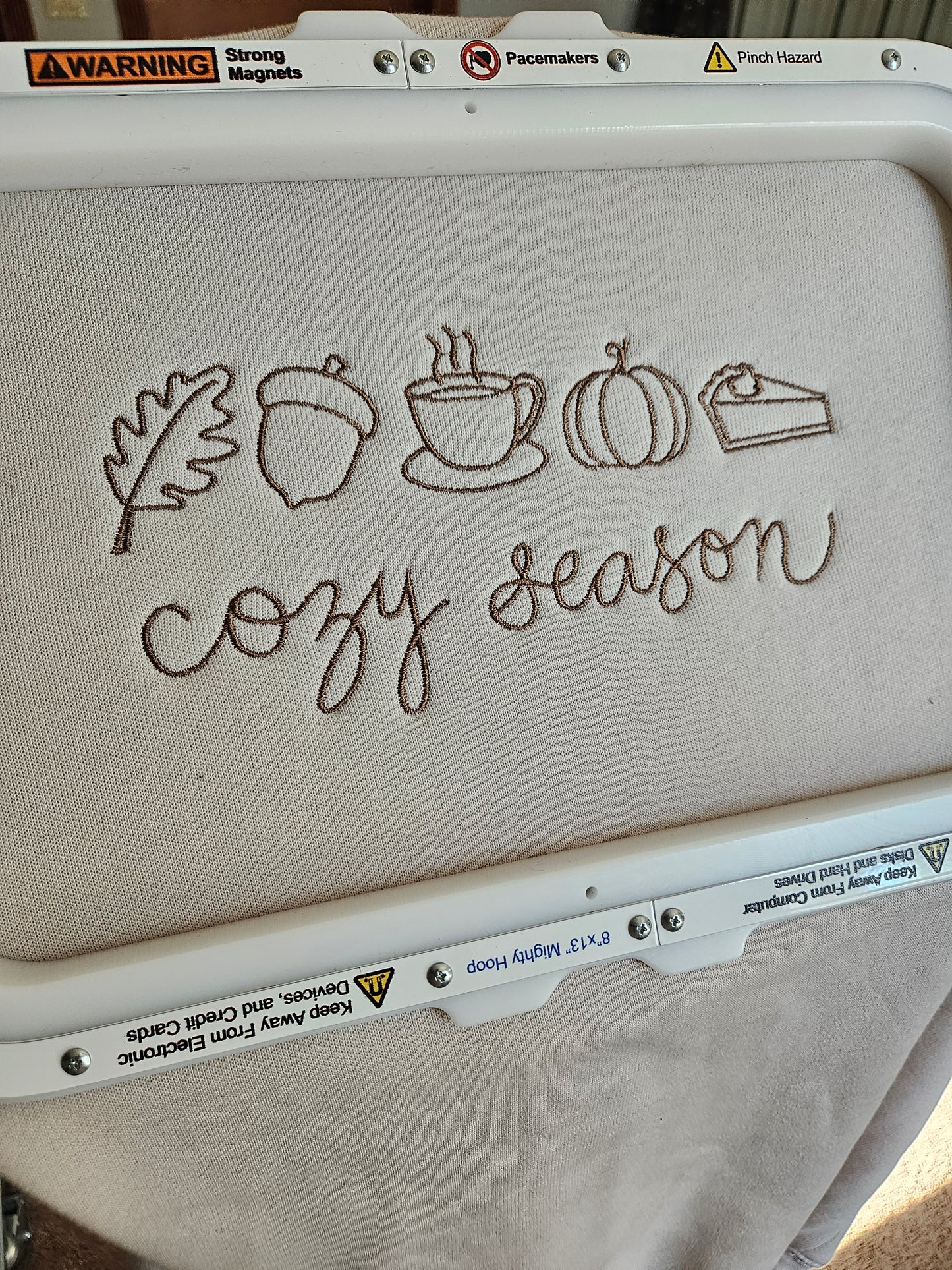 Cozy Season Embroidered Sweatshirt - Bella Canvas