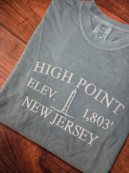 High Point Monument Shirt -Embroidery Tee - Comfort Colors Shirt