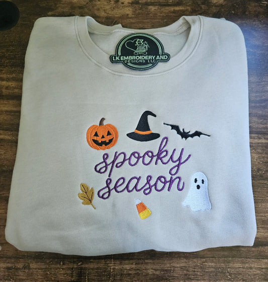 Spooky Season Embroidered Sweatshirt